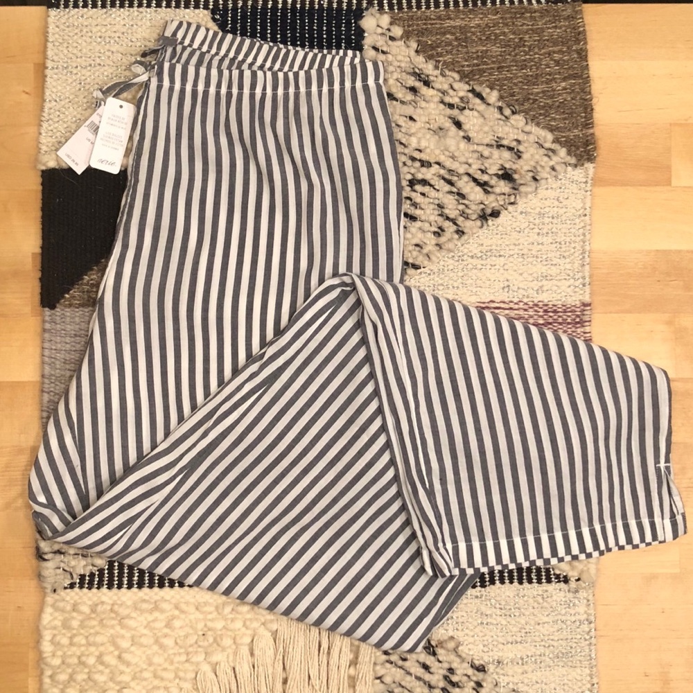 NWT Aerie Blue and White Striped Pajama Pants